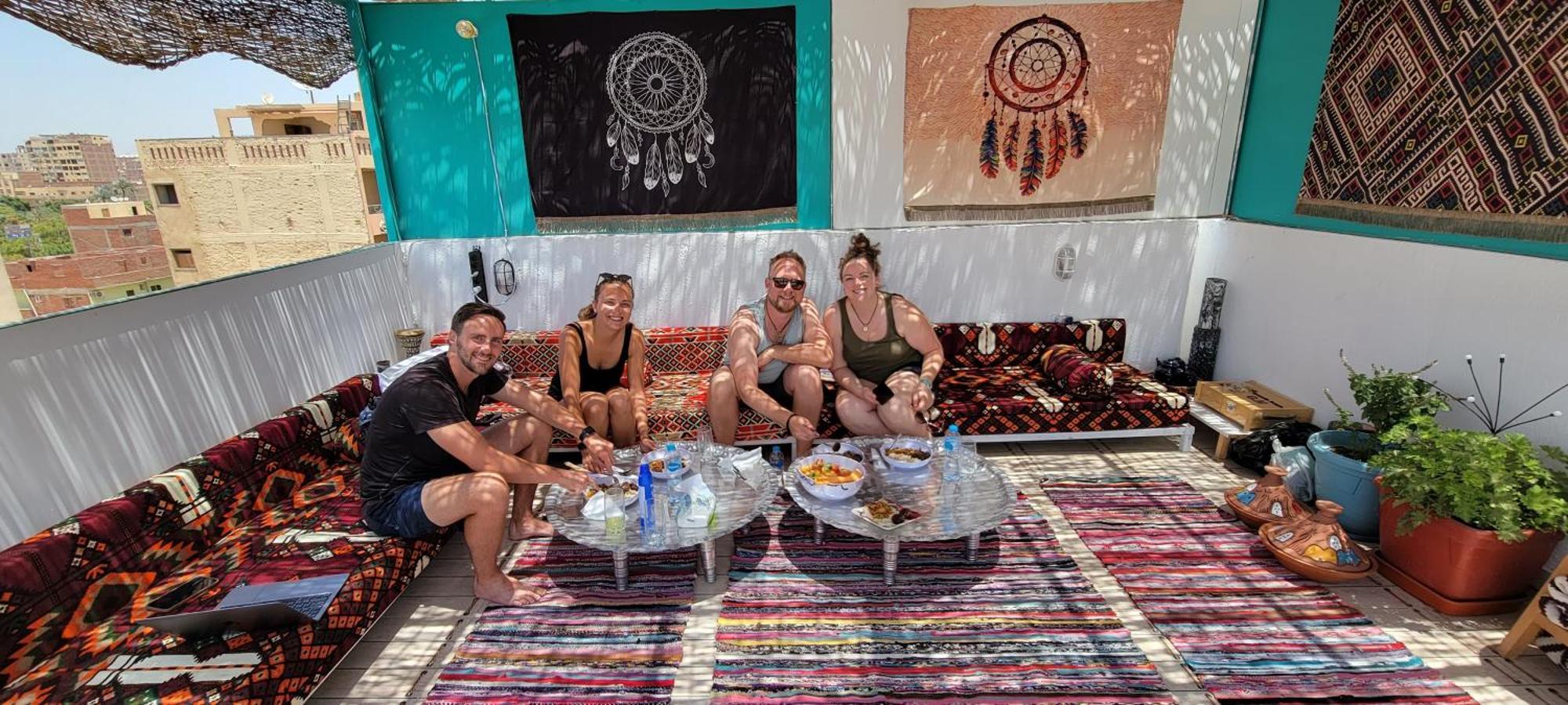 Pyramids Temple Guest House Kafrat al Jabal Bagian luar foto